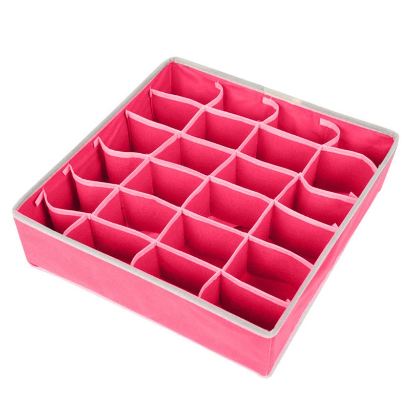 24 Grid Sock Storage Organiser Bedroom Organisation