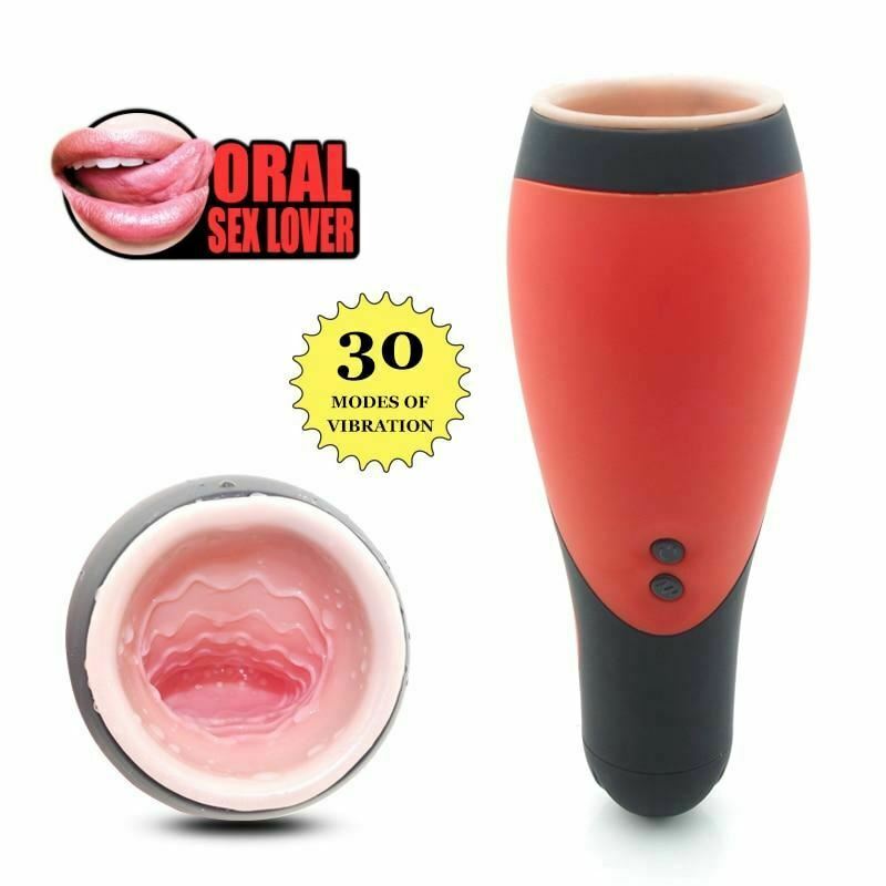 Vibrating Masturbator Trainer Realistic Oral