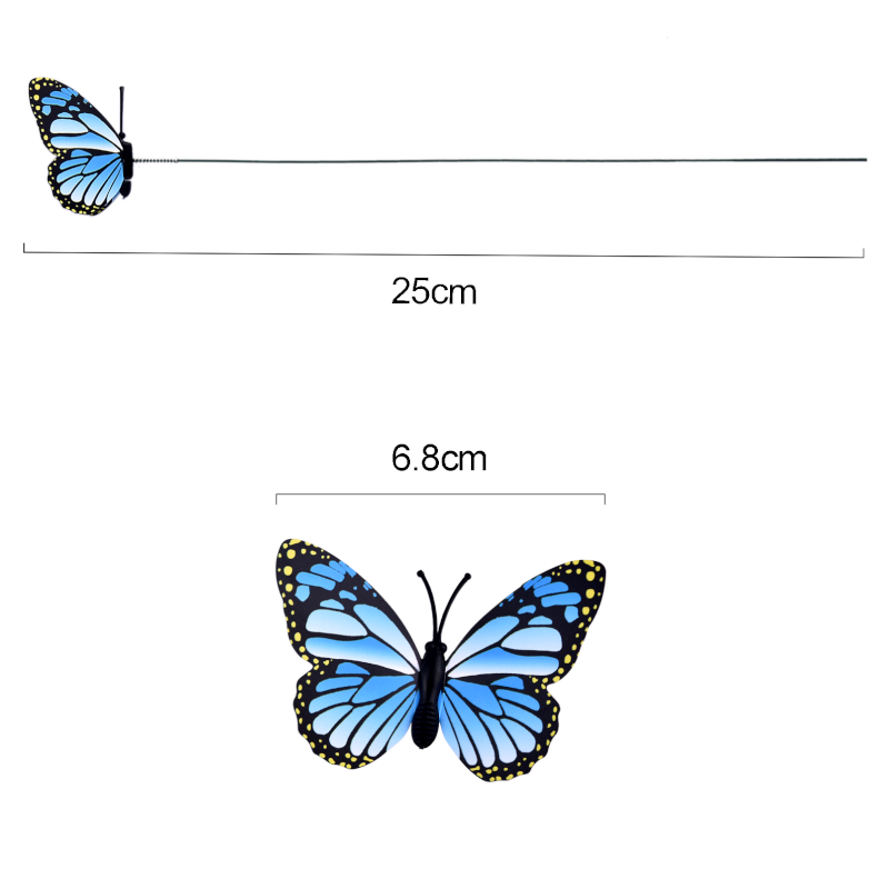 24Pcs / Set Colourful Butterflies Garden Stakes Flower Pot Outdoor Decorations