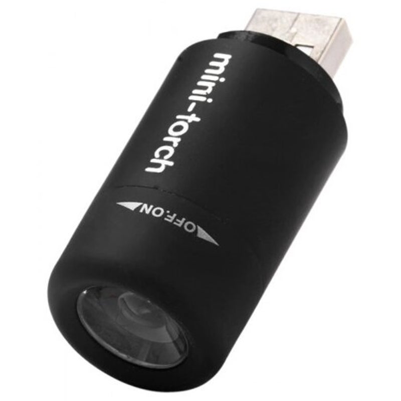 25 Lumens Torch Keychain Pocket Usb Rechargeable Led Light Flashlight Lamp For Outdoor Supplies Black