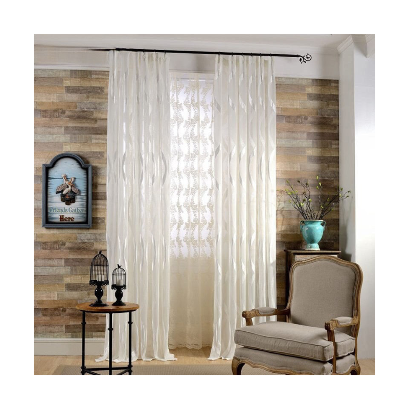 500Cm Curtains Plain White Modern Luxury Retro Style For Garden Decor
