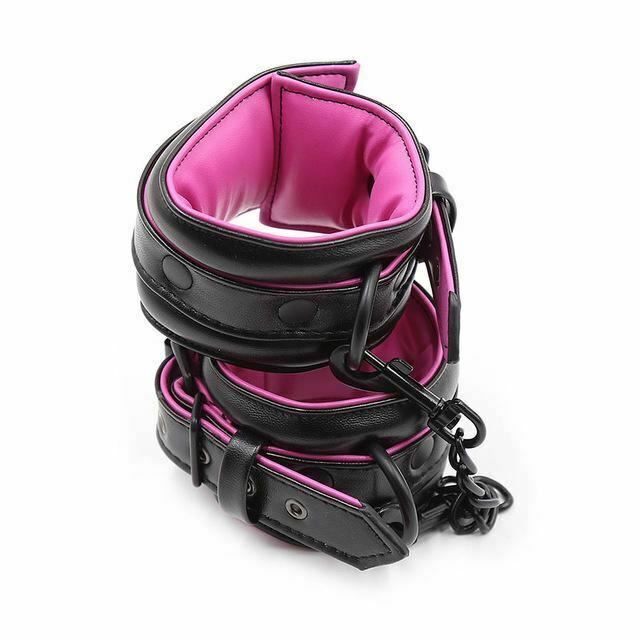 Soft Pink Ankle Wrist Cuffs Restraints Bdsm Fetish Kink