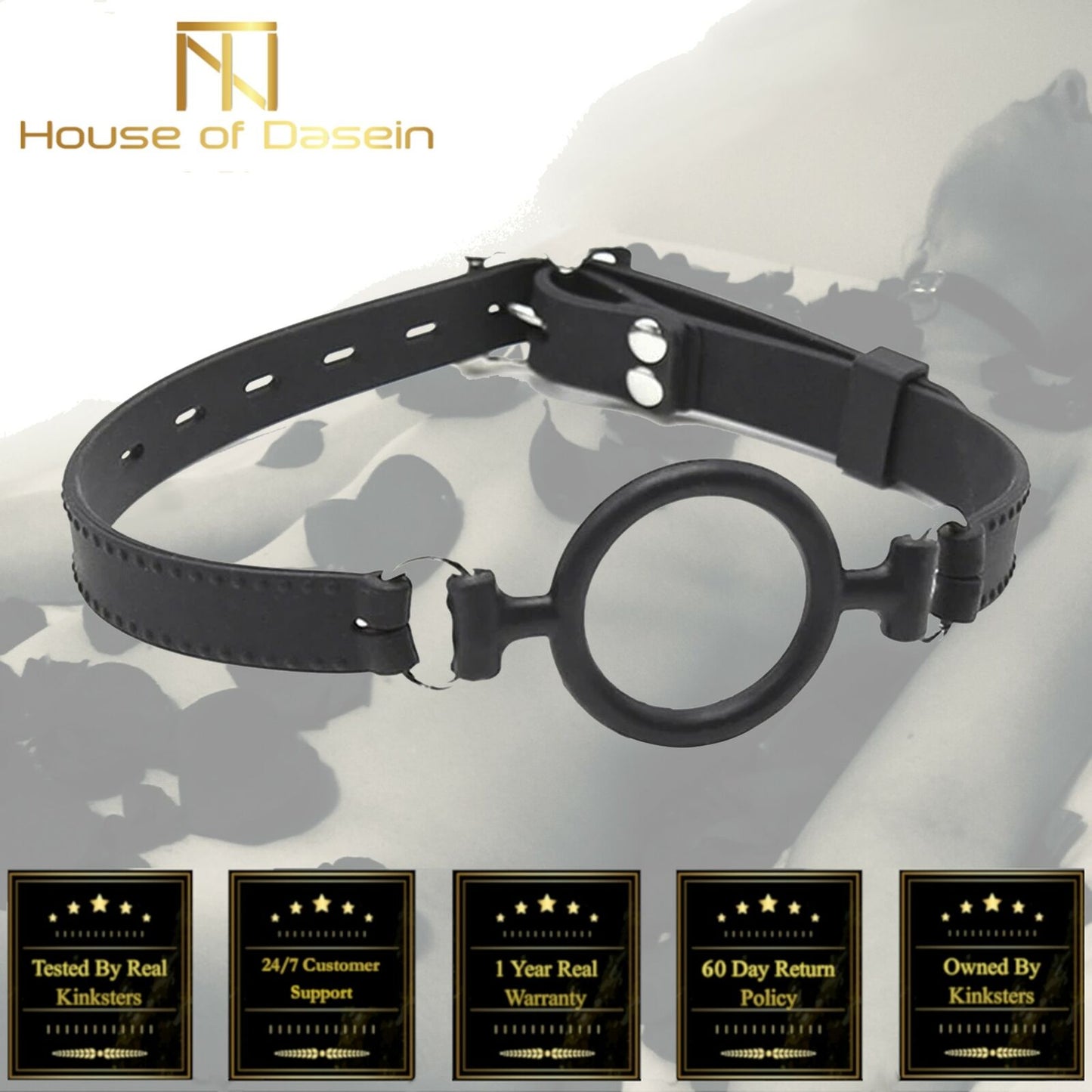 Ring Gag Open Mouth Face Deep Throat Slave Training Bdsm Bondage Restraints