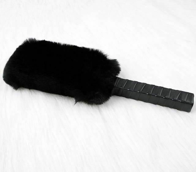 Black / Red White Purple Fur Paddle Bdsm Impact Play Spanking Fetish Kink