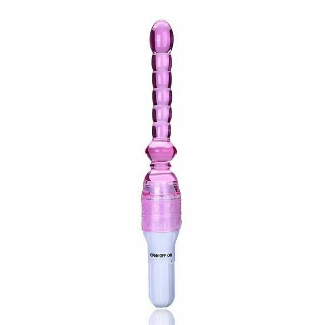 Silicone Jelly Anal Beads Vibrator Butt Plug Bdsm Flexible Waterproof