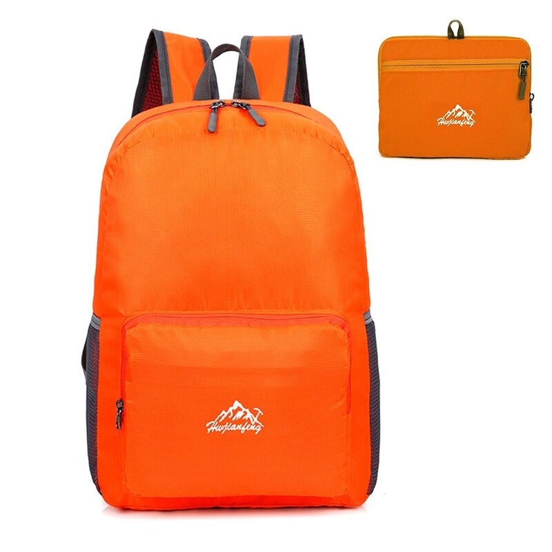 25L Ultra Lightweight Backpack Water Resistant Daypack Foldable Outdoor Bag For Camping Travel Hiking Black