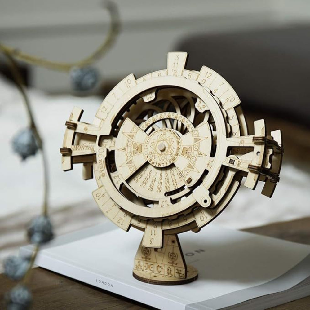 3D Puzzles Perpetual Calendar Wooden Model Kits Brain Teasers Sets Lk201