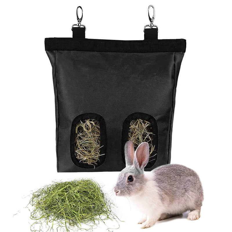 1 Sets of 1 Sets Of Hanging Hay Storage Feeder Bag For Guinea Pigs Rabbits Hamsters