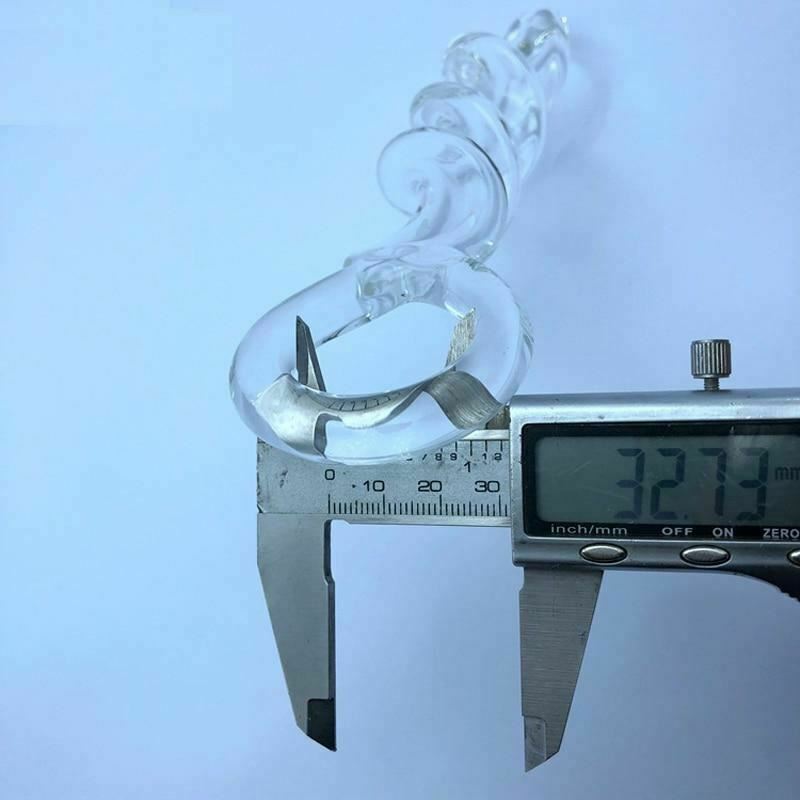 Pyrex Crystal Spiral Dildo Transparent Long Butt Plug Sex Toys Anal Fetish