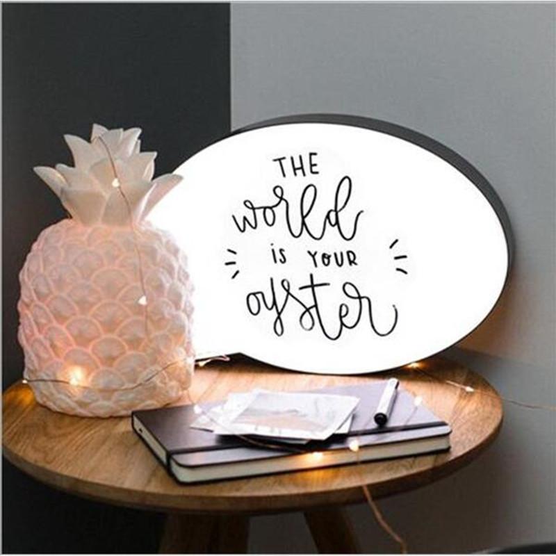 Speech Bubble Light Box Decor Night