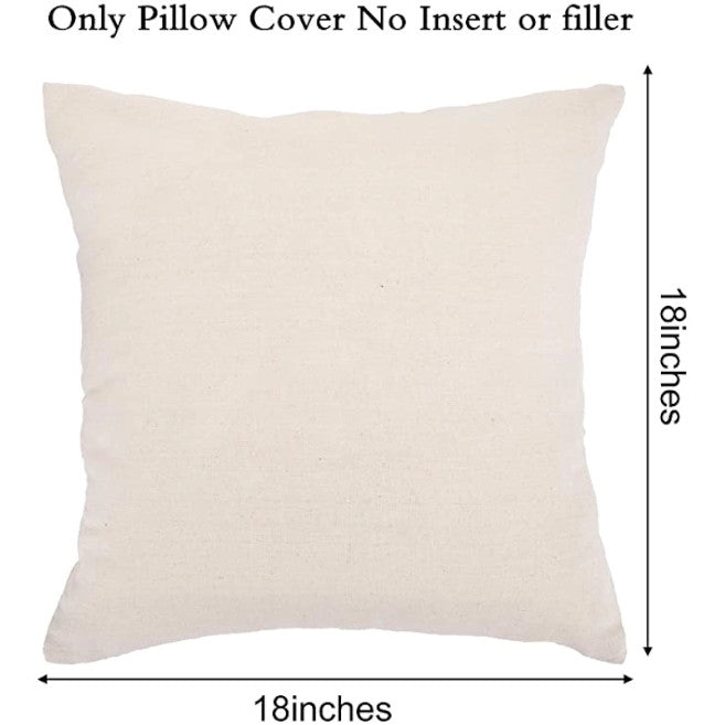Trees On Pink Cotton Linen Pillow Cover