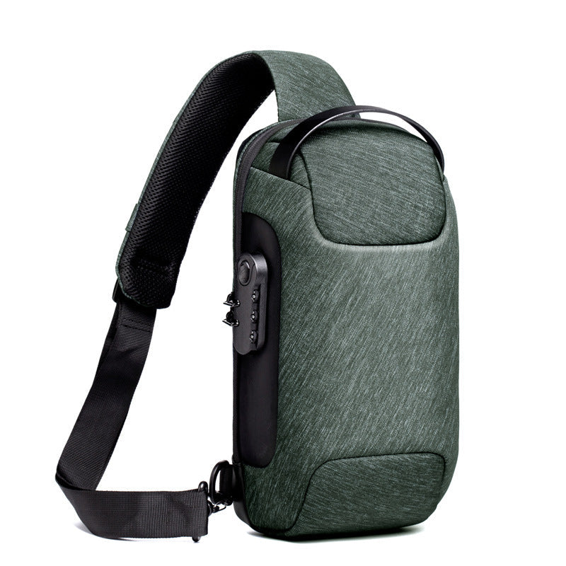Waterproof Usb Antitheft Bag Men Oxford Crossbody Shoulder Sling Multifunction