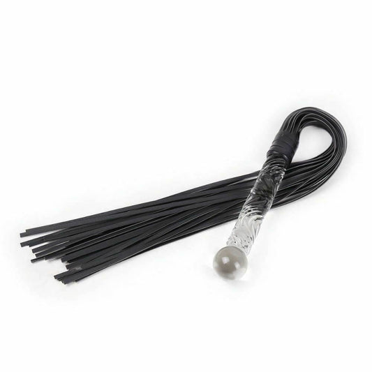 Bdsm Flogger Glass Dildo Handle Sex Toy Impact Play Spanking Fetish