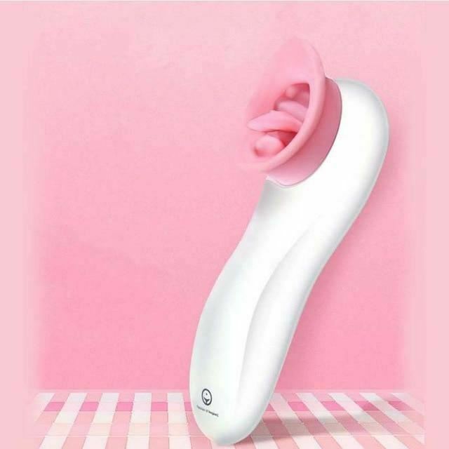 7 Mode Licking Vibrator Tongue Clitoral Woman Nipple Oral Adult Sex Toy