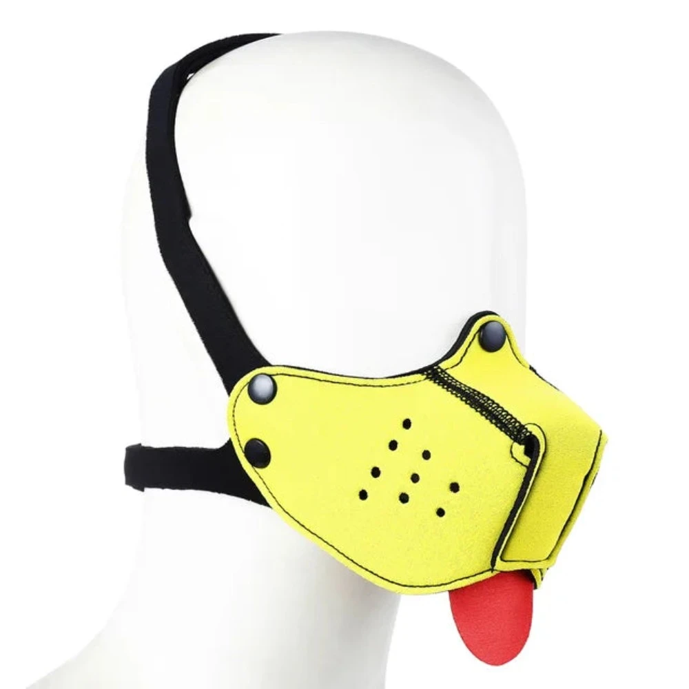 Sexy Dog Bdsm Bondage Puppy Play Hoods With Detachable Nose Slave Mask Fetish Sm Flirting Games Toys For Erotic