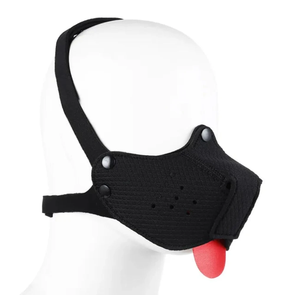 Sexy Dog Bdsm Bondage Puppy Play Hoods With Detachable Nose Slave Mask Fetish Sm Flirting Games Toys For Erotic