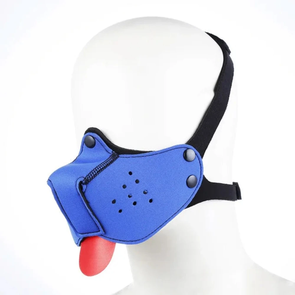 Sexy Dog Bdsm Bondage Puppy Play Hoods With Detachable Nose Slave Mask Fetish Sm Flirting Games Toys For Erotic