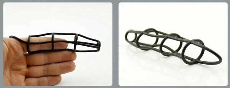 5 Pack Cock Ring Stretchy Silicone Elastic Net Cage Penis Sleeve Colourful Set