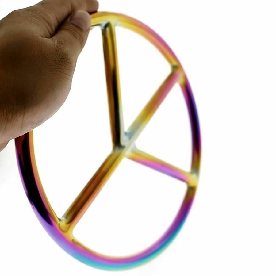 Rainbow Shibari Stainless Steel Bondage Suspension Ring Bdsm