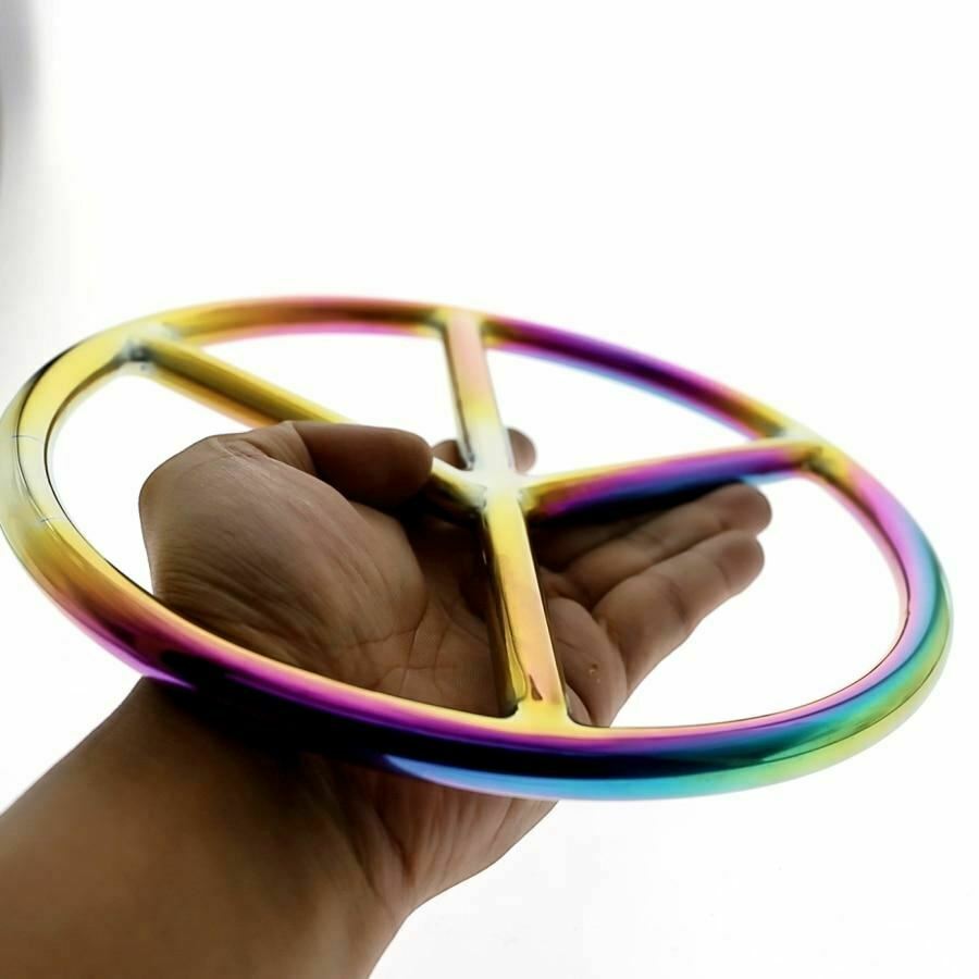 Rainbow Shibari Stainless Steel Bondage Suspension Ring Bdsm