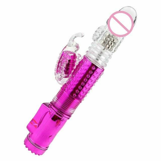 Telescopic Thrusting Rabbit Vibrator G-Spot Clitoral Stimulation