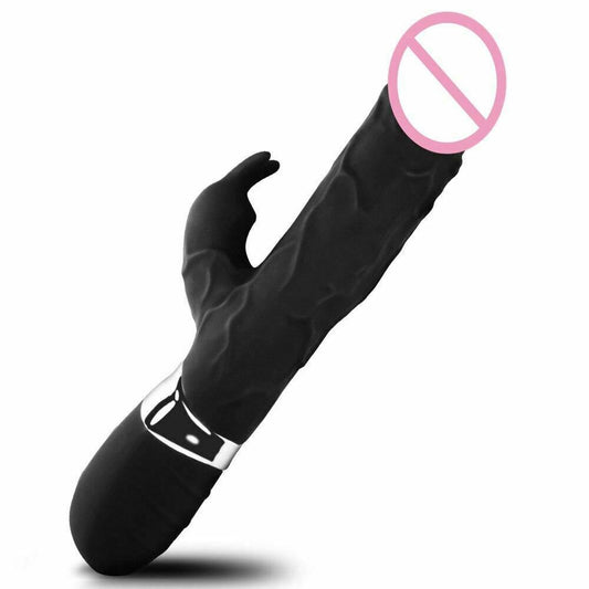 Realistic Dildo Rabbit Vibrator 7 Speed Powerful G Spot Clit Stimulation