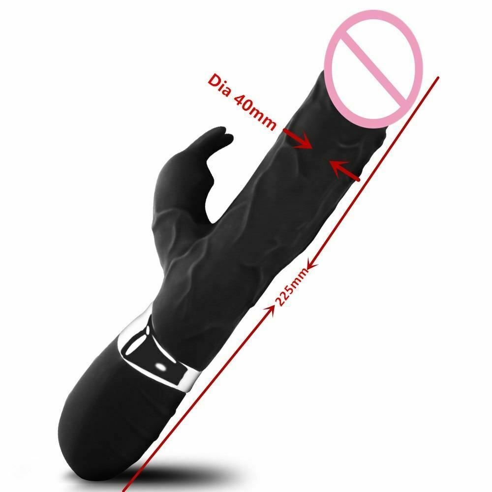 Realistic Dildo Rabbit Vibrator 7 Speed Powerful G Spot Clit Stimulation