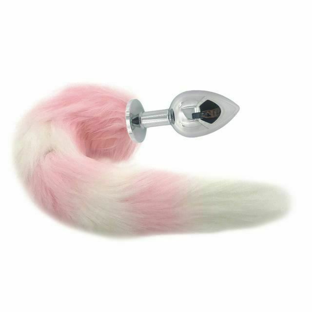 Pretty Pink Kitten Anal Butt Plug With Soft Tail Bdsm Pet Play