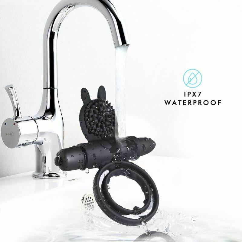Cock Mini Vibrator Silicone Vibrating Double Penis Ring