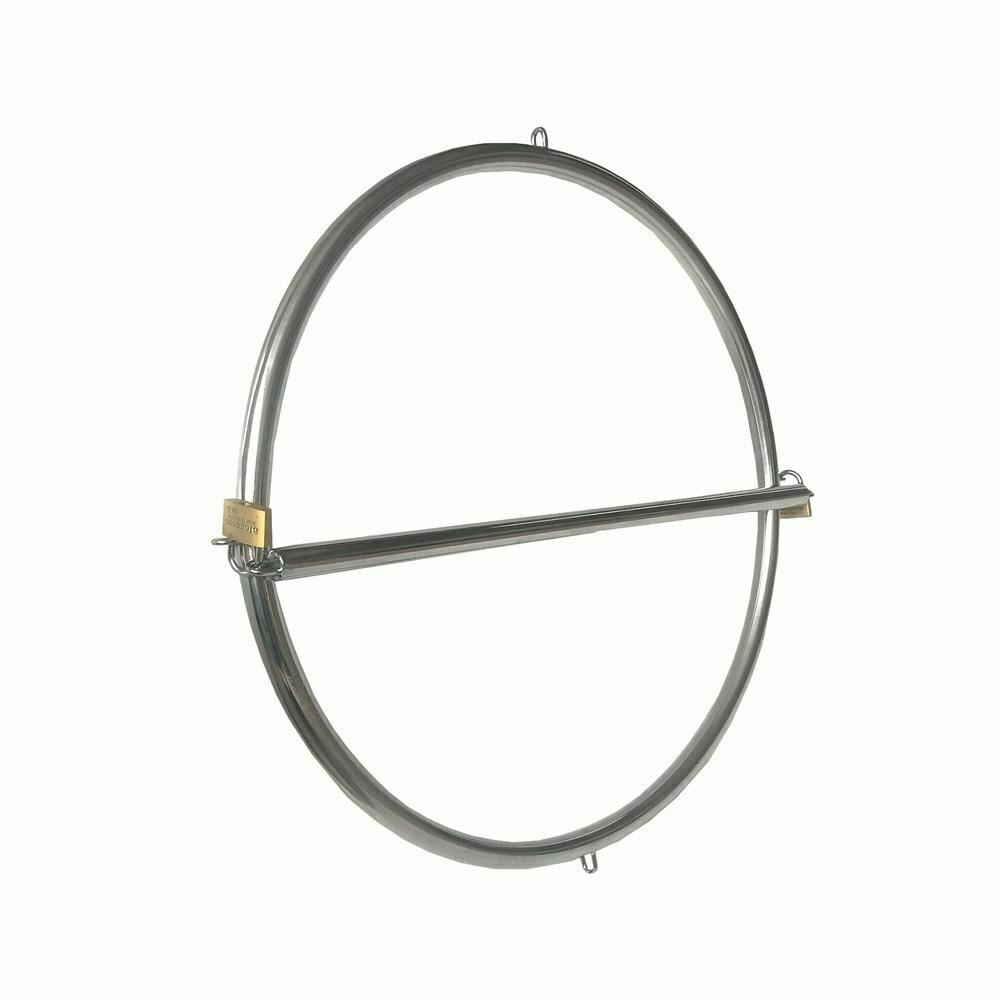 Stainless Steel Bondage Ring Standing Walking Restraints Bdsm Kink Fetish