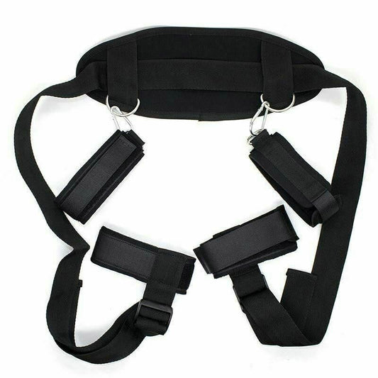 Bdsm Full Restraints Set Bondage Slave Straps Wrist Ankle Cuffs Kit