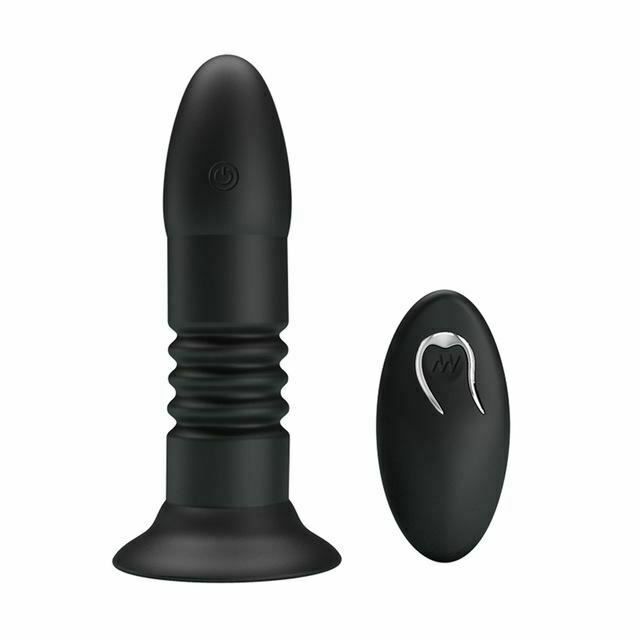 Telescopic Thrusting Anal Vibrator Bdsm Wireless Butt Plug