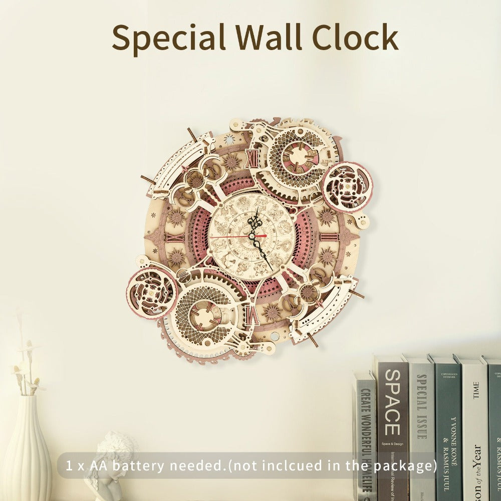 Rokr Zodiac Wall Clock 3D Puzzle Model Assembly Toys Gifts