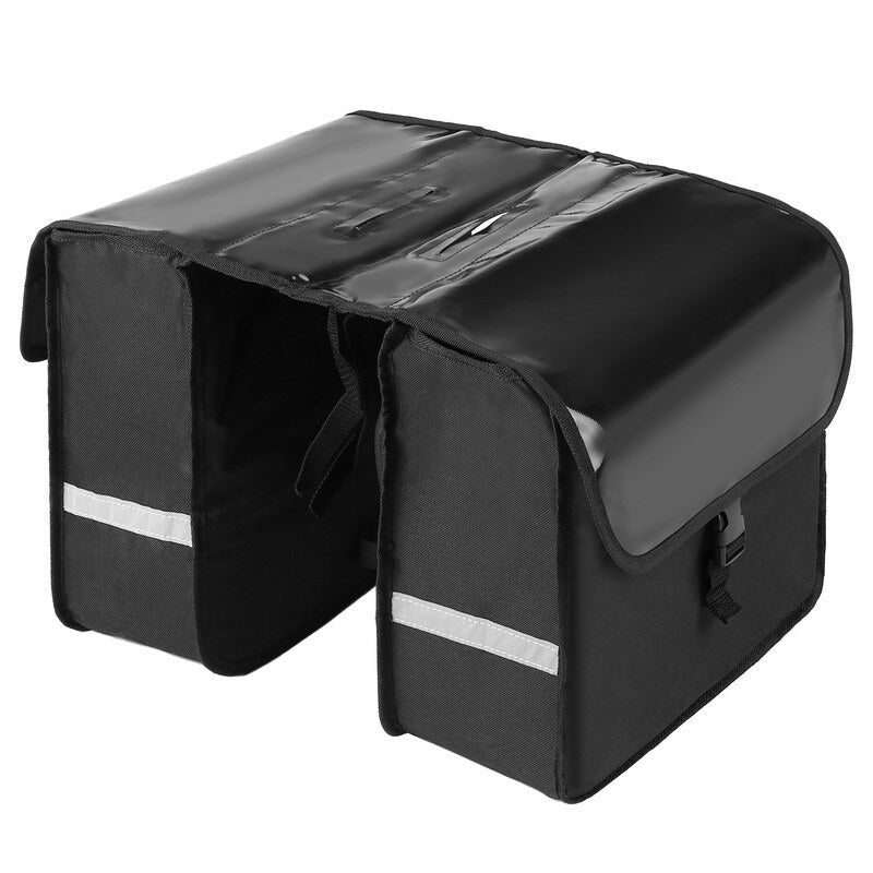 28L Water Resistant Bicycle Rear Seat Carrier Bag Rack Trunk Bags Bike Commuter Pannier