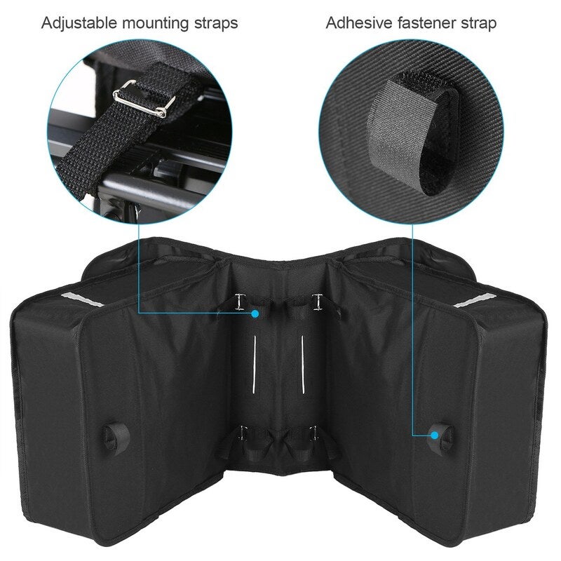 28L Water Resistant Bicycle Rear Seat Carrier Bag Rack Trunk Bags Bike Commuter Pannier