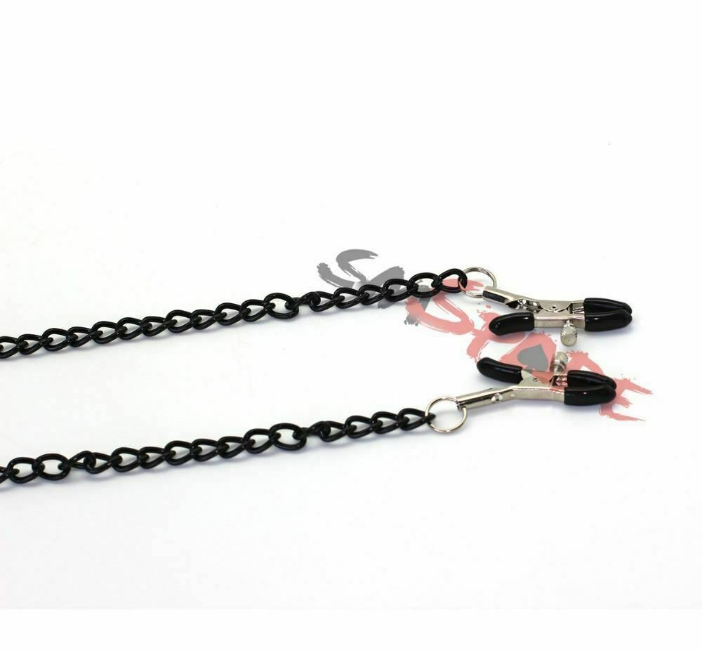 Floral Cloth Metal Ring Gag Nipple Clamps Black Chain Bdsm Bondage Restraints
