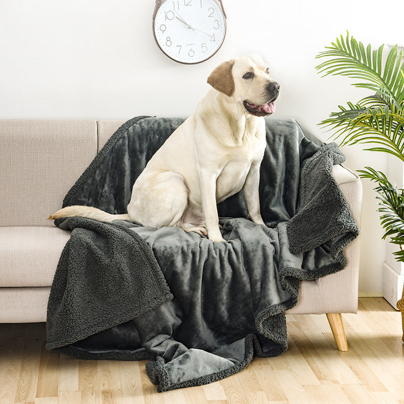Pet Waterproof Sherpa Thickened Blanket Kennel Product Information Material