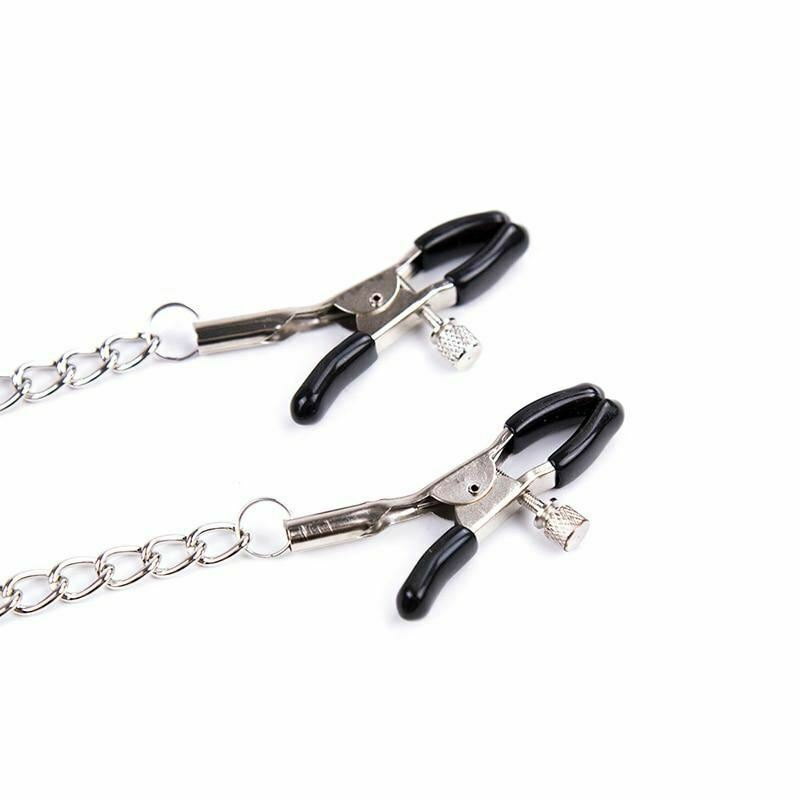 Pink Ball Gag With Nipple Clamps Mouth Bondage Fetish Bdsm Restraints