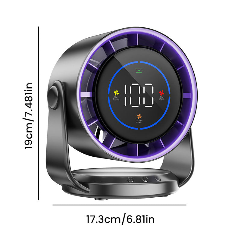 100 High Speed Circulating Fan For Home With 6 Inch Digital Display And Turbo Desktop