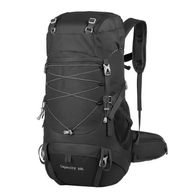 Westtune 50L Hiking Backpack With Rain Cover Multifunctional Mountaineering Bag Outdoor Rucksack For Travel Trekking Cam