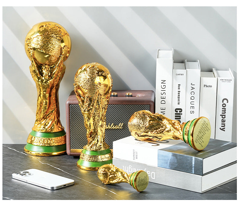 Qatar World Cup Hercules Trophy Model Ornament Football Fan Commemorative Decoration