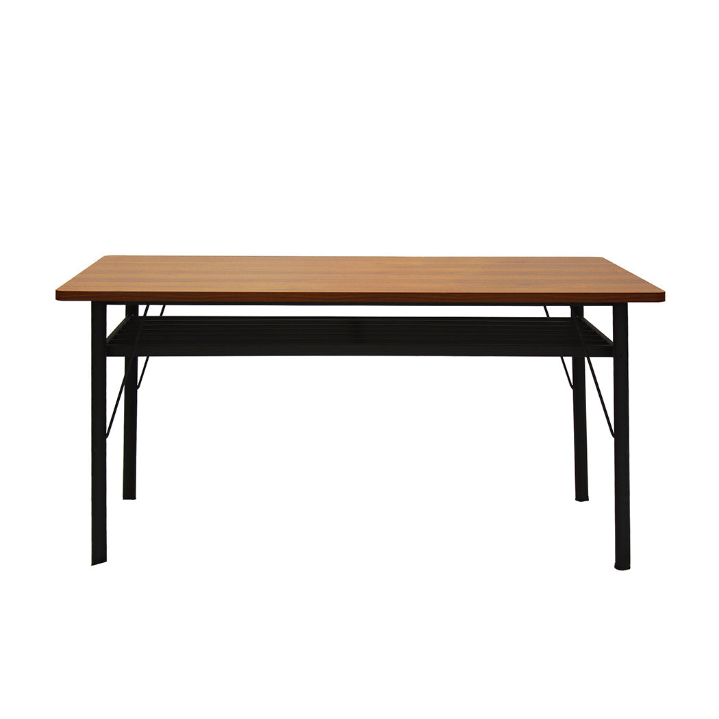 Stylish Dining Table With Storage Shelf 4 6 Seater 150Cm For Home Or Office