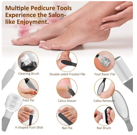 Professional Pedicure Electric Foot File Usb Rechargeable Digital Display 2-Speed Grinding Tool For Heel Callus Remover
