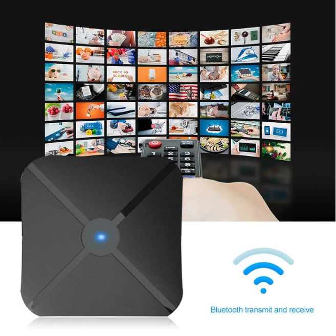 Receiver Transmitter Bluetooth Wireless Adapter Audio With 3.5Mm Aux For Tv Mp3 Pc
