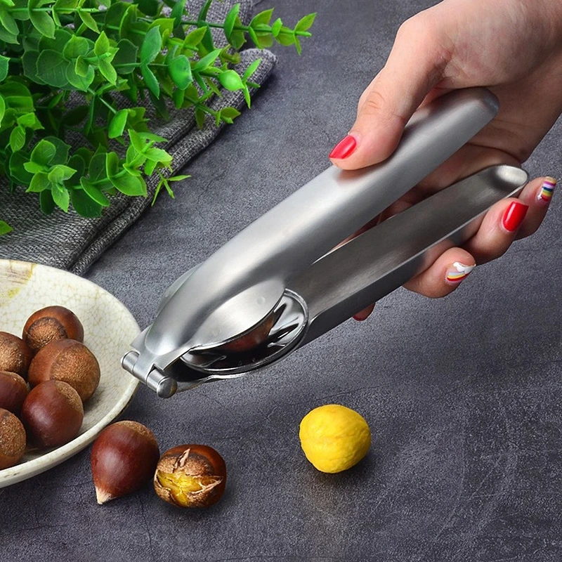 2 In 1 Stainless Steel Chestnut Opener Metal Nut Clipper Walnut Pliers Tool
