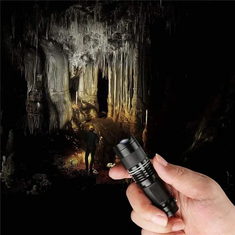 2 Pack Led Tactical Handheld Flashlights Small Water Resistant Zoomable For Camping Cycling Hiking Emergency Torch Light