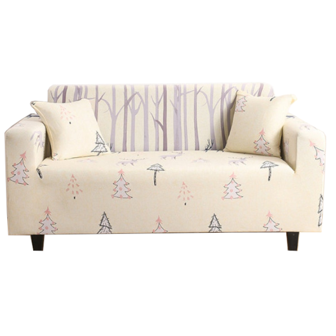 2 Seater High Stretch Sofa Cover Couch Lounge Protector Pattern Slipcovers