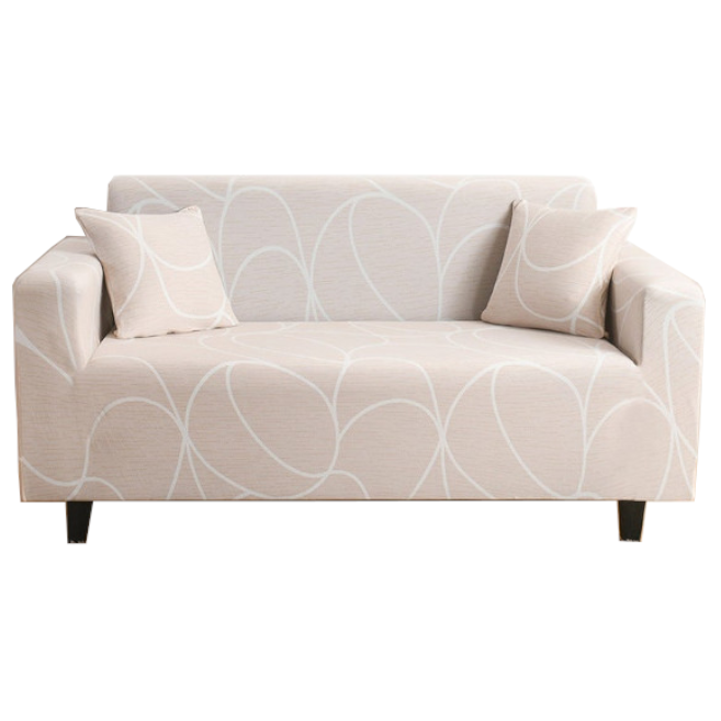 2 Seater High Stretch Sofa Cover Couch Lounge Protector Pattern Slipcovers