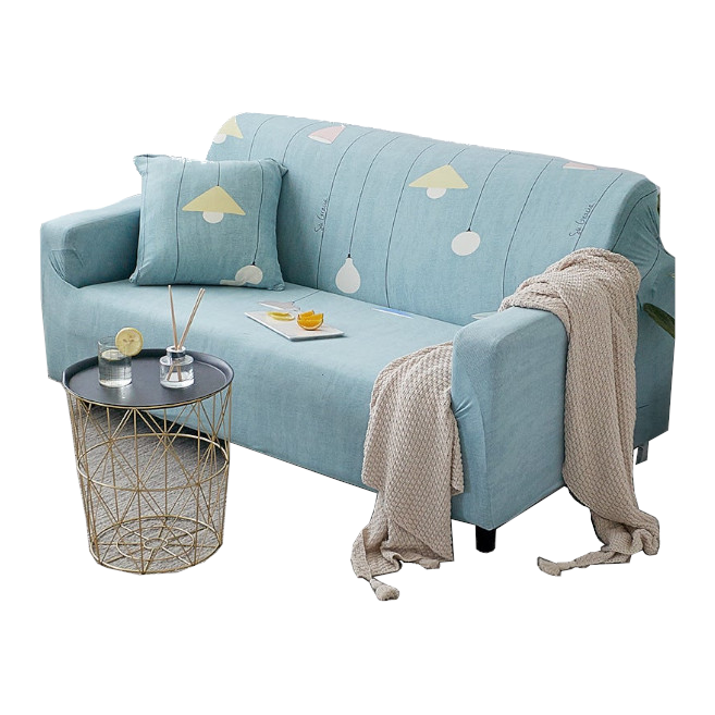 2 Seater High Stretch Sofa Cover Couch Lounge Protector Pattern Slipcovers