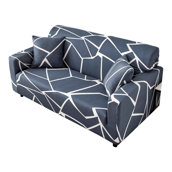 2 Seater High Stretch Sofa Cover Couch Lounge Protector Pattern Slipcovers